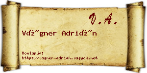 Vágner Adrián névjegykártya