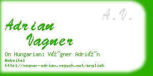 adrian vagner business card